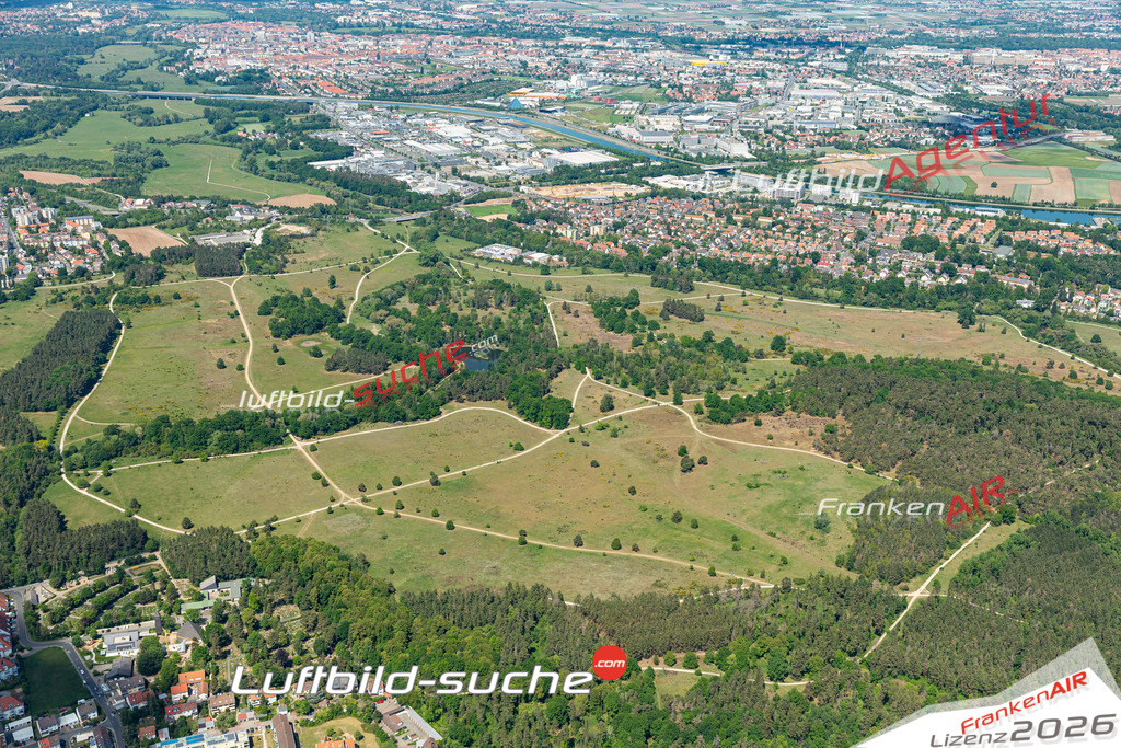 Aktuelles Luftbild von hainberg-unterasbach Oberasbach - Die Luftaufnahme wurde 2020 mittels UL-Flugzeug erstellt ( keine Drohne ) - hochauflösende Kamera-Systeme von  Canon -Beste Qualität - Für grossformatige Ausdrucke geeignet. Die Geschenkidee !