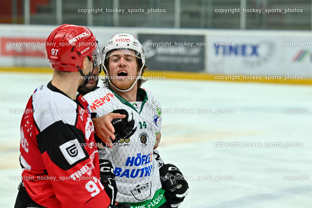 HDD Jesenice vs. EC Bregenzerwald 30.9.2022 | #97 Ulamec Luka, #14 Zwerger Julian