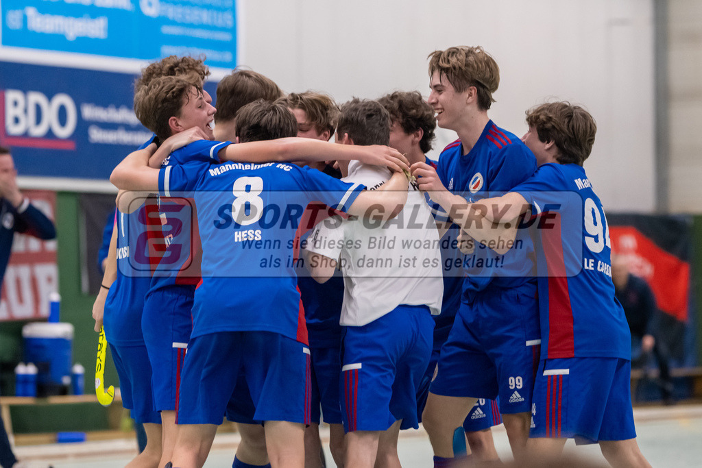 SFE_20230305_0135 | Deutsche Meisterschaft Männliche U16 Halle 2023 am 05.03.2023 in Köln (KTHC Stadion Rot-Weiss Köln Tennis and Hockey Club), Photo: Stephan Fehrmann 2022 (Sports-Gallery)