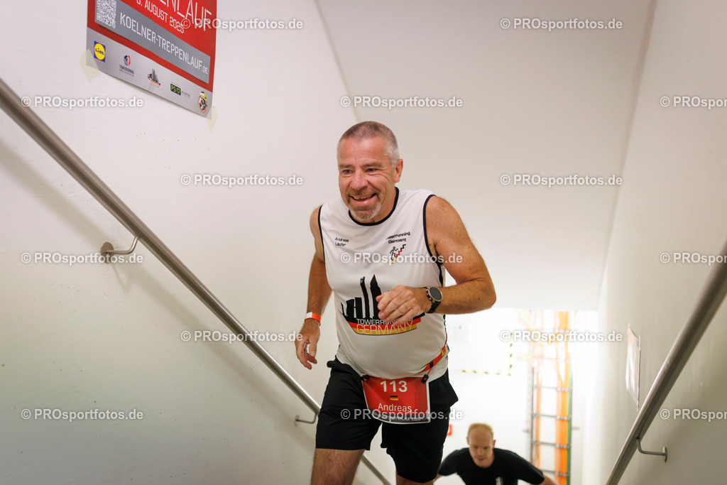 KölnTurm Treppenlauf; Köln, 03.08.2025 | Impressionen vom KölnTurm Treppenlauf am 03.08.2025 in Köln (Nordrhein-Westfalen). 