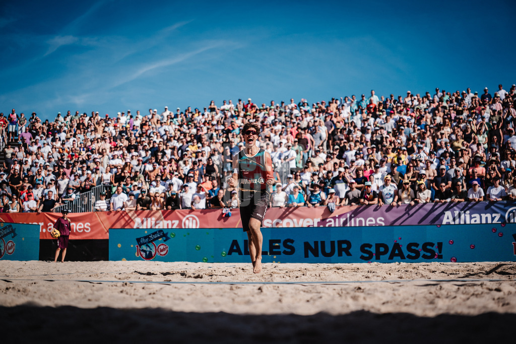 Beachvolleyball | Männer | Deutsche Meisterschaften 2025 Timmendorfer Strand | 07.09.2025 | Lui Wüst jubelt