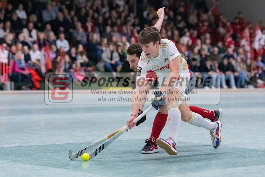 HK_20230128_103620 | 1. Bundesliga 1/4 Finale ( Herren ) Rot-Weiss Köln - Club an der Alster am 28.1.2023 Rot-Weiss Köln  , Köln , Maximilian Siegburg ( Rot-Weiss Köln #18 )