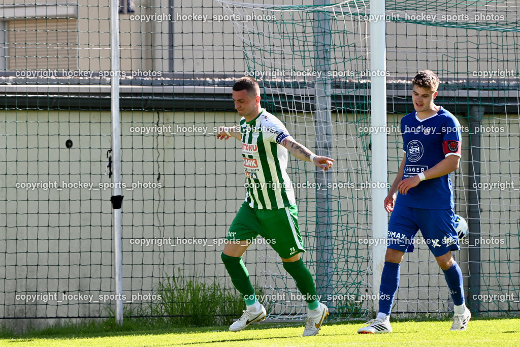 SV Donau vs. Union Matrei | Jubel #24 Zoran Vukovic SV Donau,  #31 Jonathan Panzl Union Matrei, SV Donau vs. Union Matrei, SV Donau vs. Union Matrei am 03.05.2026 in Klagenfurt (Sportplatz Donau), Austria, (Photo by Bernd Stefan)