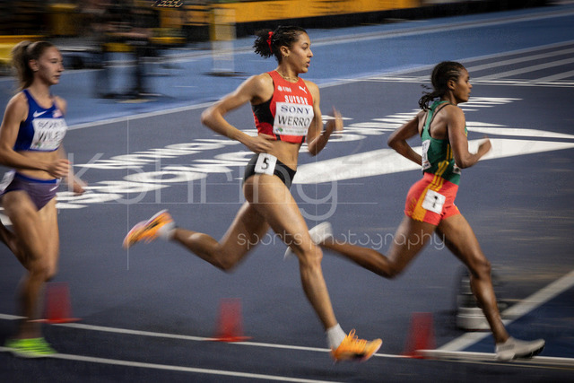 World Athletics Indoor Championships Kujawy Pomorze 26, 22.03.2026 | TORUN, POLAND - MARCH 22:  Audrey WERRO (SUI), 2nd place / silver 800m during the World Athletics Indoor Championships Kujawy Pomorze 26 on day 3 / session 2 at Kujawsko-Pomorska Arena Torun on March 22, 2026 in Torun, Poland. 