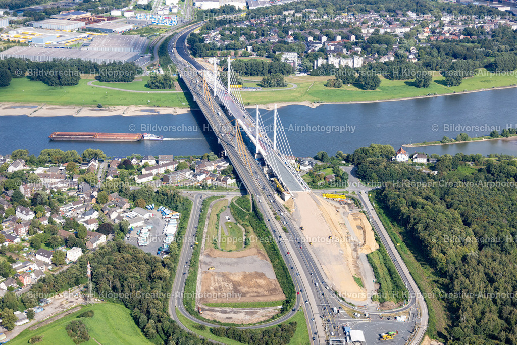 Luftbild Duisburg 47198_ Rheinbrücke Neuenkamp A40 439A5289 | Luftbildfotografie und Luftbildfotograf Hermann Klöpper - Realisiert mit Pictrs.com