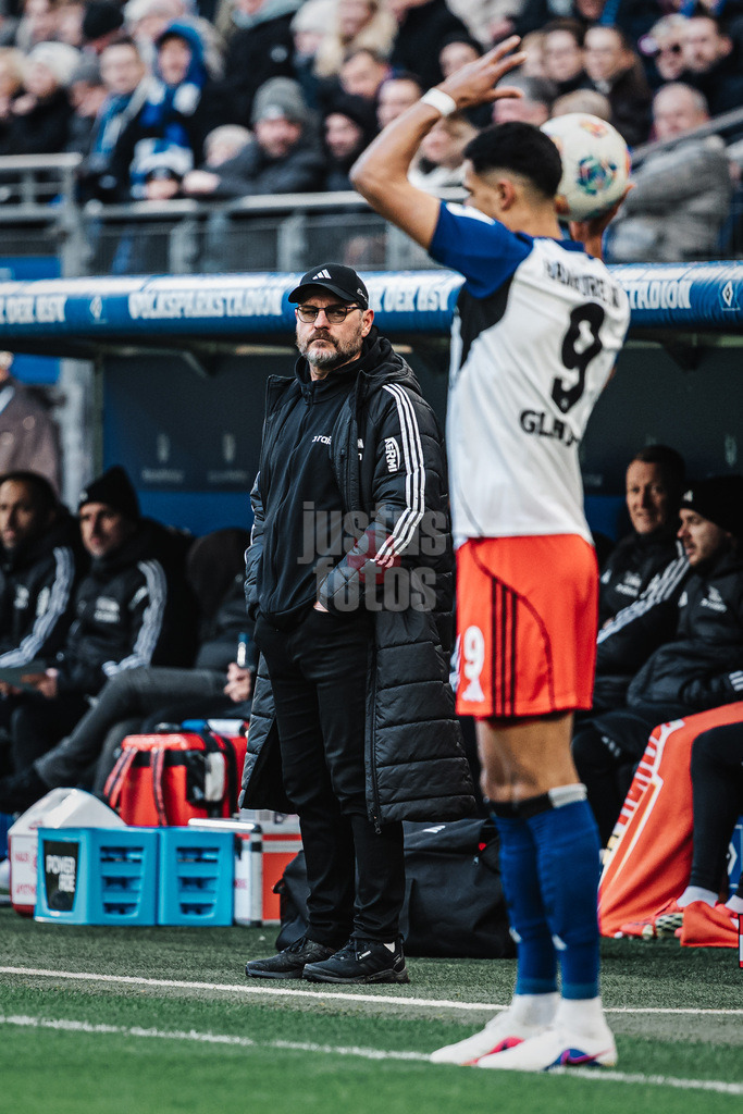 Fußball | Männer | Saison 2025/2026 | 1. Fußball-Bundesliga | 22. Spieltag | Hamburger SV vs. 1. FC Union Berlin | 14.02.2026 | Trainer Steffen Baumgart (1. FC Union Berlin)