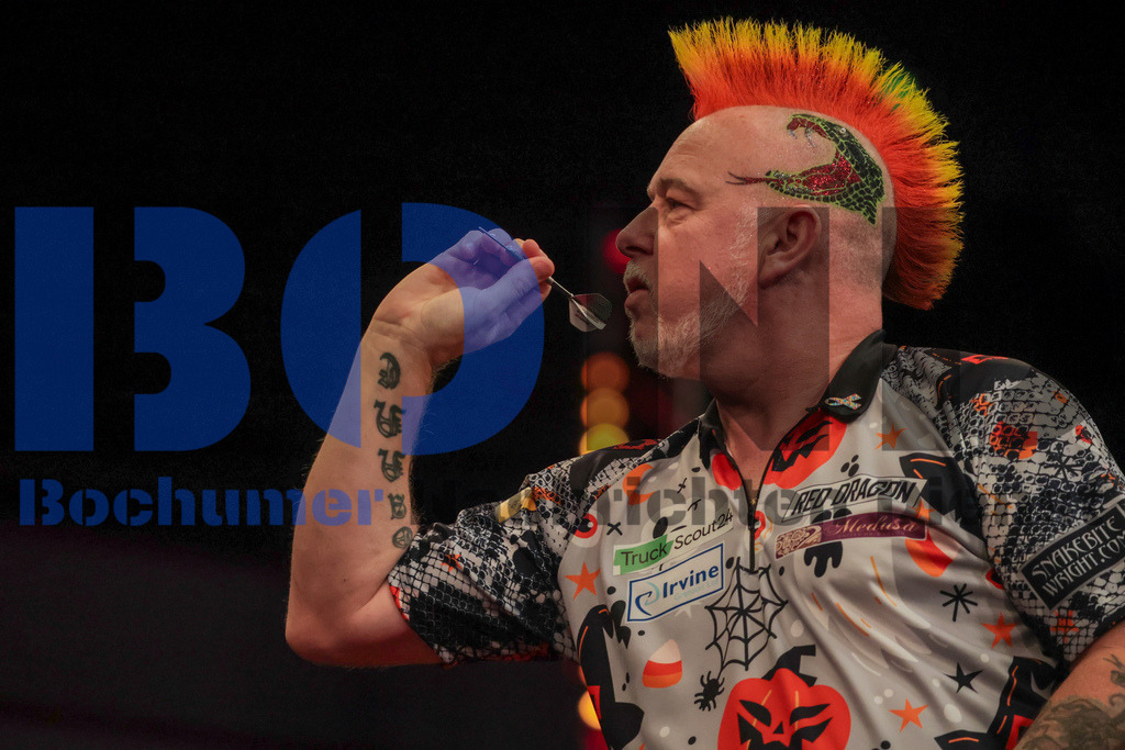  29.10.2023 - 
 | Sebastian Sendlak / Bochumer Nachrichtendienst (BOND) - PDC European Darts Championship: Halbfinale {Persons shown} - Realisiert mit Pictrs.com