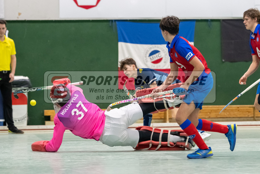 SFE_20230304_0068 | Deutsche Meisterschaft Männliche U16 Halle 2023 am 04.03.2023 in Köln (KTHC Stadion Rot-Weiss Köln Tennis and Hockey Club), Photo: Stephan Fehrmann 2022 (Sports-Gallery)