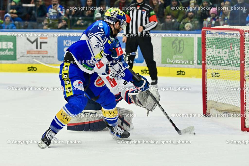 EC IDM Wärmepumpen VSV vs. Hydro Fehervar AV19  | #16 HANCOCK Kevin EC VSV, #35 Horvath Dominik HYDRO FEHERVAR, Penalty, Tor EC VSV, EC IDM Wärmepumpen VSV vs. Hydro Fehervar AV19 , EC IDM Wärmepumpen VSV vs. Hydro Fehervar AV19  am 01.01.2025 in Villach (Stadthalle Villach), Austria, (Photo by Bernd Stefan)