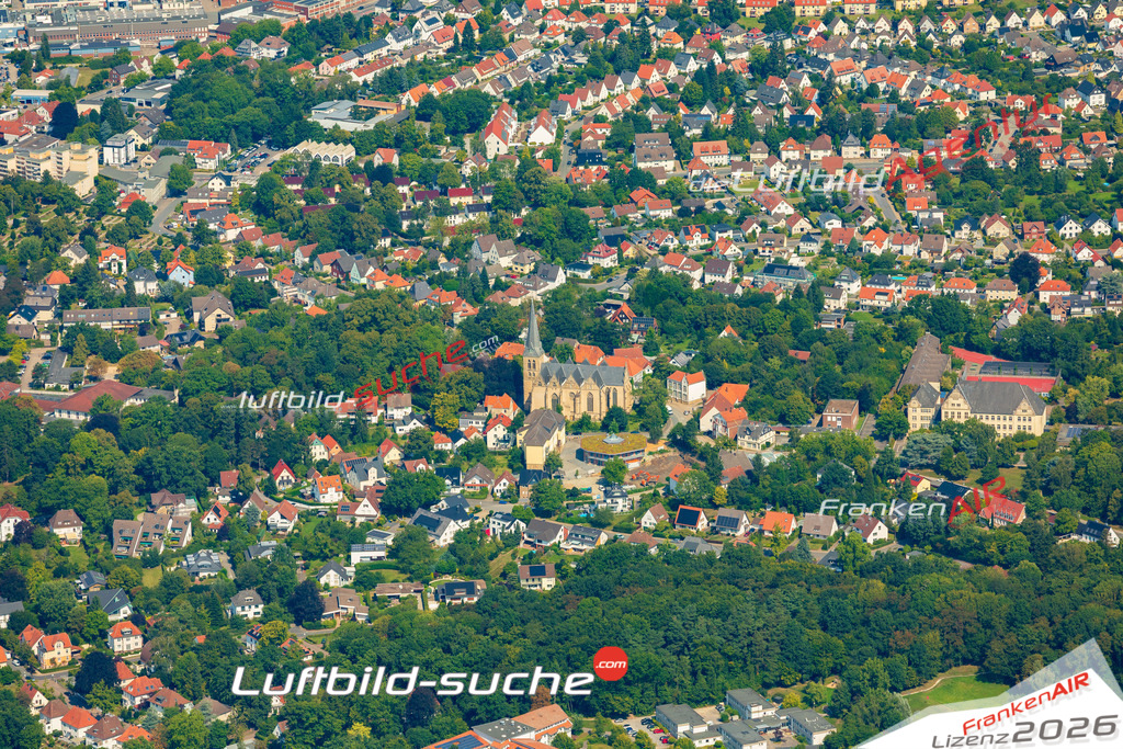 Luftbild Vs Google Maps  Kirche  Herford -Das Luftbild wurde 2025 vom UL-Flugzeug heraus erstellt ( keine Drohnenluftbilder ) - Hochauflösende Luftaufnahme -Nicht vergleichbar mit Google Maps oder Satelittenbilder- Die Geschenkidee !Mit Lizenz und Bildrechte bestellbar