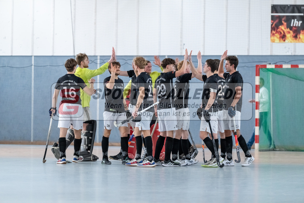 HK_20250202_102266 | 2. Bundesliga Halle Herren Club Raffelberg - Schwarz Weiss Köln am 2.2.2025 Halle am Raffelberg, Duisburg ,