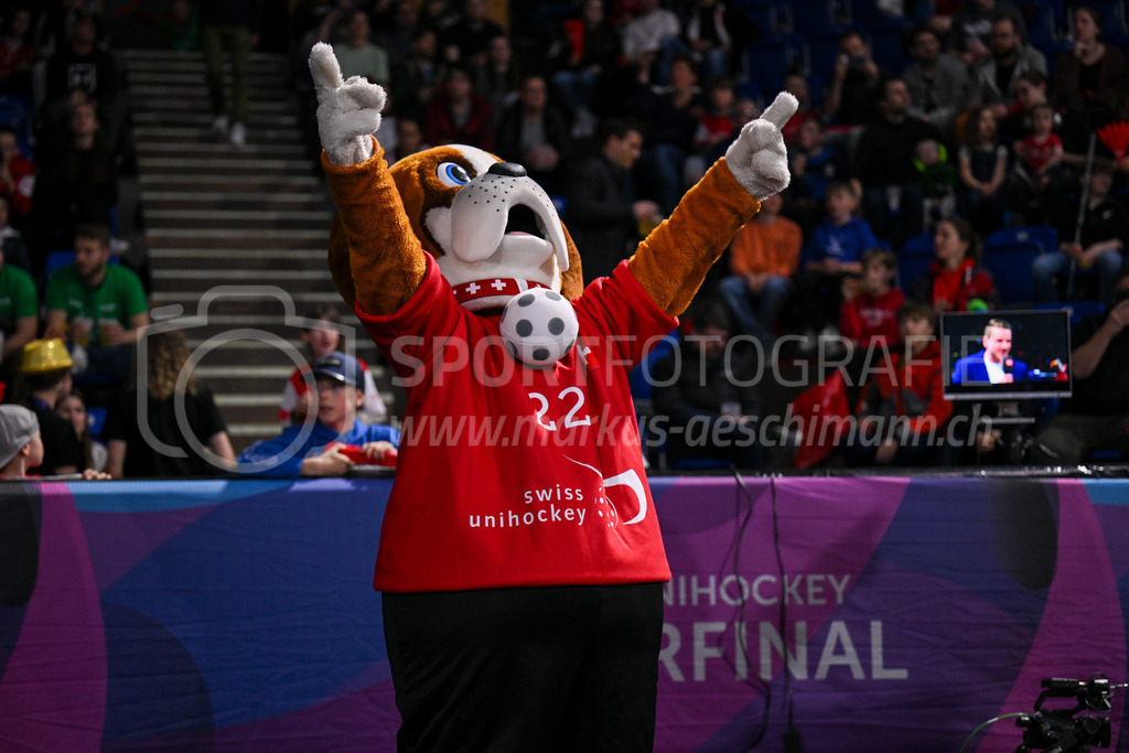 SV Wiler-Ersigen vs Floorball Köniz - 15. April 2023 | SV Wiler-Ersigen vs Floorball Köniz
Stimo Arena, Kloten
Maskottchen von swiss unihockey.
Bild: Sportfotografie Markus Aeschimann | www.markus-aeschimann.ch - Realisiert mit Pictrs.com