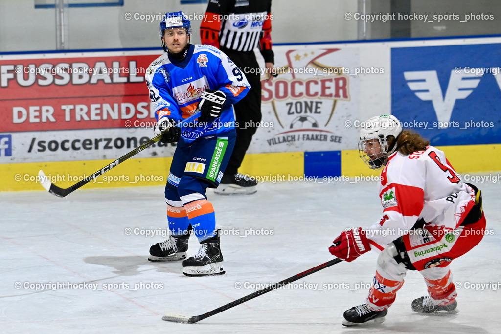 ESC Steindorf vs. ESV Ferlach  | #92 Ratz Patrick ESC Steindorf, #9 Steiner Markus ESV Ferlach, ESC Steindorf vs. ESV Ferlach , ESC Steindorf vs. ESV Ferlach  am 15.02.2026 in Steindorf (Ossiachersee Halle), Austria, (Photo by Bernd Stefan)
