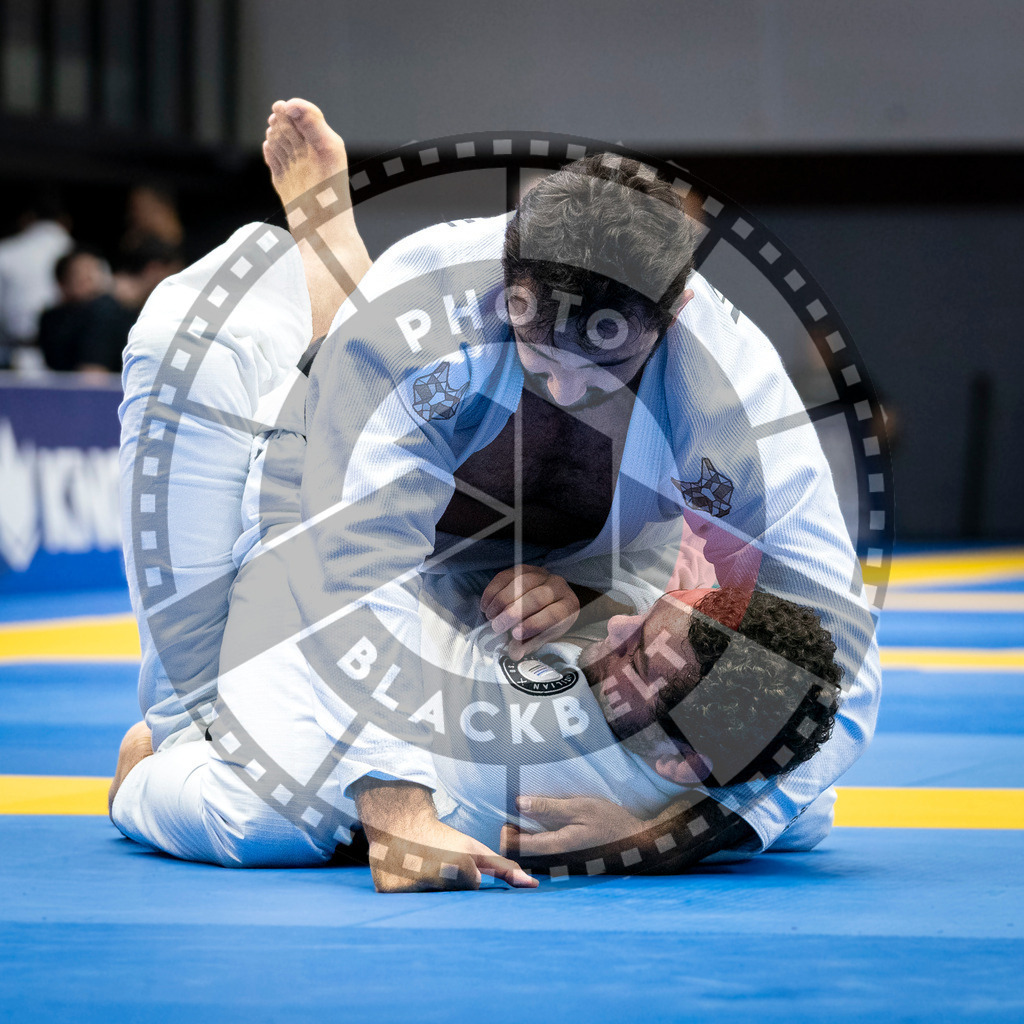 20240126PBB0347 | Fighters compete during the Brazilian Jiu-Jitsu European Championship of the IBJJF in Paris, France, on January 26, 2024.