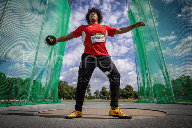 Juniorengala 2026; Mannheim, 14.06.2026 | MANNHEIM, GERMANY - JUNE 14, 2026 : Stefan Gaisbauer (AUT/Austria) competing in the men’s U20 discus throw during the Juniorengala 2026 at Michael-Hoffmann-Stadion on June 14, 2026 in Mannheim, Germany.