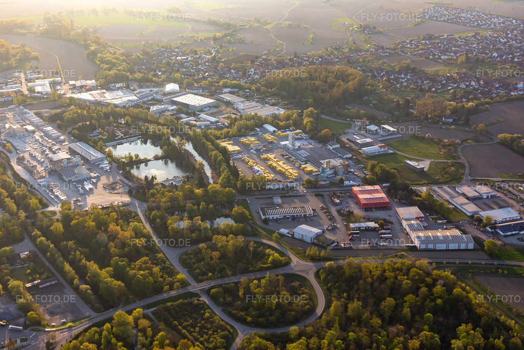 Luftbild: Xella Deutschland im Ortsteil Freistett in Rheinau im Bundesland Baden-Württemberg in Deutschland. Foto: IMG_126550.jpg vom 25.04.2021 durch Werner Riehm/FLY-FOTO.de