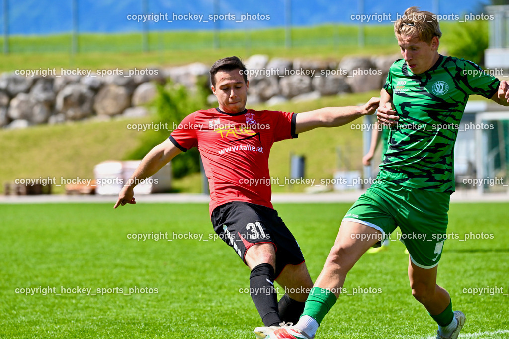 SC Landskron vs. SV Falle Maria Gail | #31 Fabio Putzl SV Maria Gail, #11 Sebastian Bauer SC Landskron, #10 Jonas Steinwender SC Landskron, SC Landskron vs. SV Falle Maria Gail, SC Landskron vs. SV Falle Maria Gail am 17.05.2026 in Villach (Sportanlage Landskron), Austria, (Photo by Bernd Stefan)