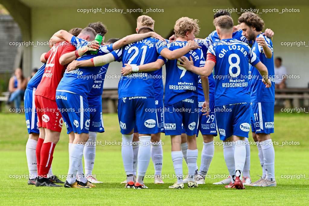 WSG Radenthein vs. St. Michael ob Bleiburg | St. Michael ob Bleiburg Mannschaft, WSG Radenthein vs. St. Michael ob Bleiburg, WSG Radenthein vs. St. Michael ob Bleiburg  am 15.06.2024 in Radenthein (Sportplatz Radenthein), Austria, (Photo by Bernd Stefan)