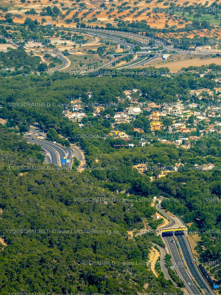 Mallorca230600652N | Luftbild, Straßentunnel der Schnellstraße Ma-1, Andratx, Balearen, Mallorca, Balearische Inseln, Spanien