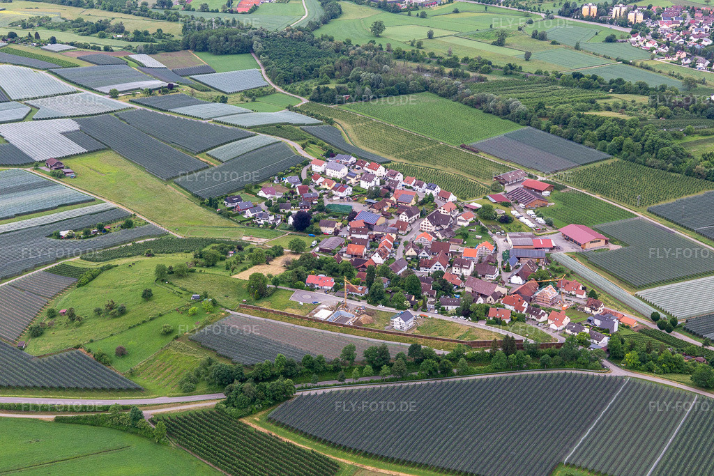 Luftbild: Riedheim im Ortsteil Riedheim in Markdorf im Bundesland Baden-Württemberg in Deutschland. – Foto: IMG_131991.jpg vom 26.05.2022 durch Werner Riehm/FLY-FOTO.de – Auflösung des Originals: 5472 x 3648 px – Stadt Markdorf