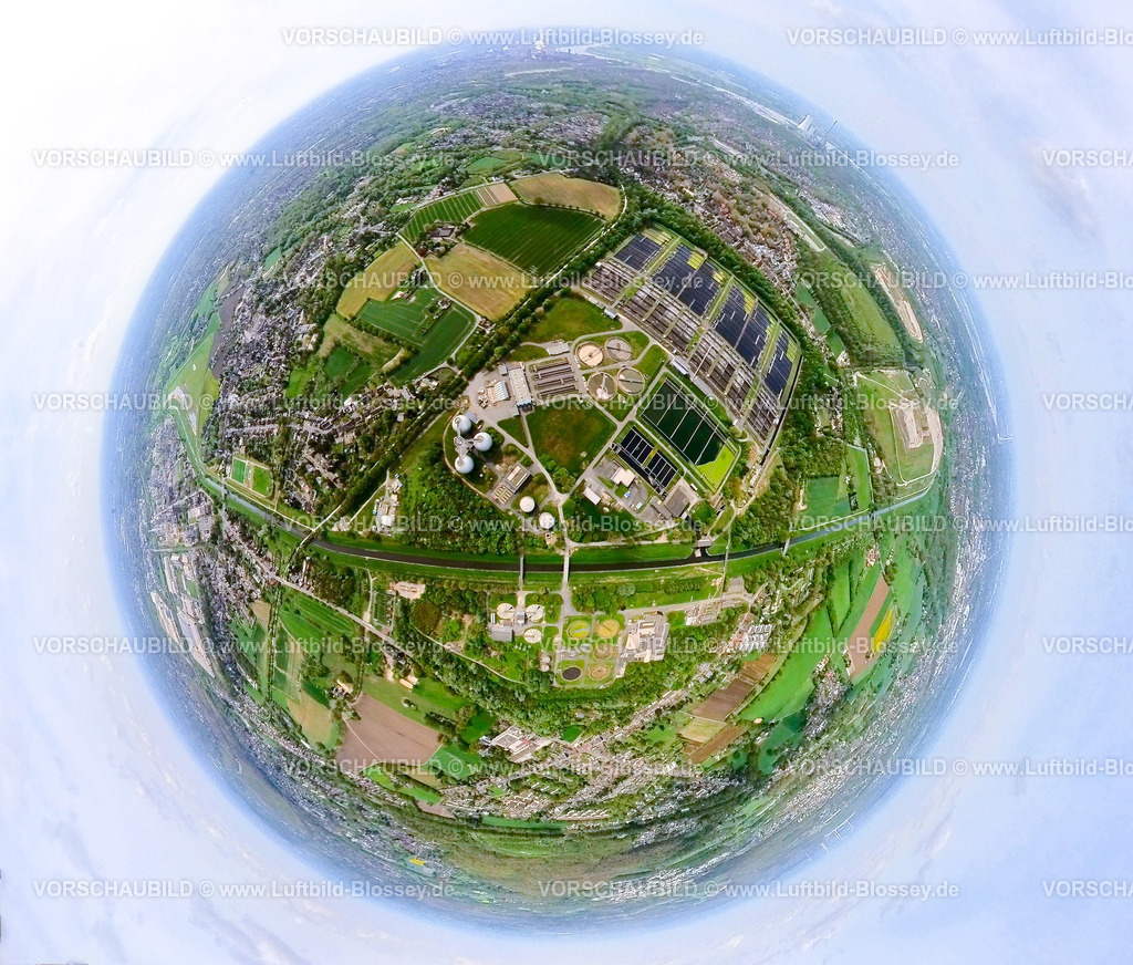 Oberhausen240490115EmscherKlaerwerk | Luftbild, Kläranlage Flussklärwerk Emschermündung in Holten, Oberhausen, Rheinland, Ruhrgebiet, Nordrhein-Westfalen, Deutschland