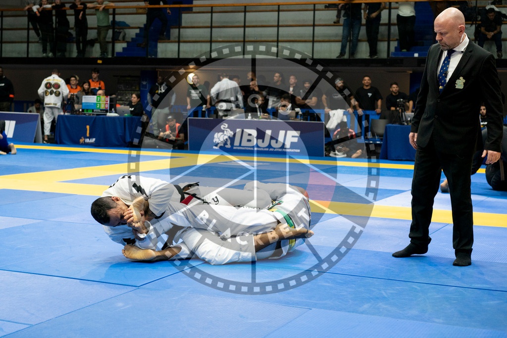 20240124PBB05007 | Fighters compete during the second day of the IBJJF European Championship in Paris, France, on January 24, 2024.