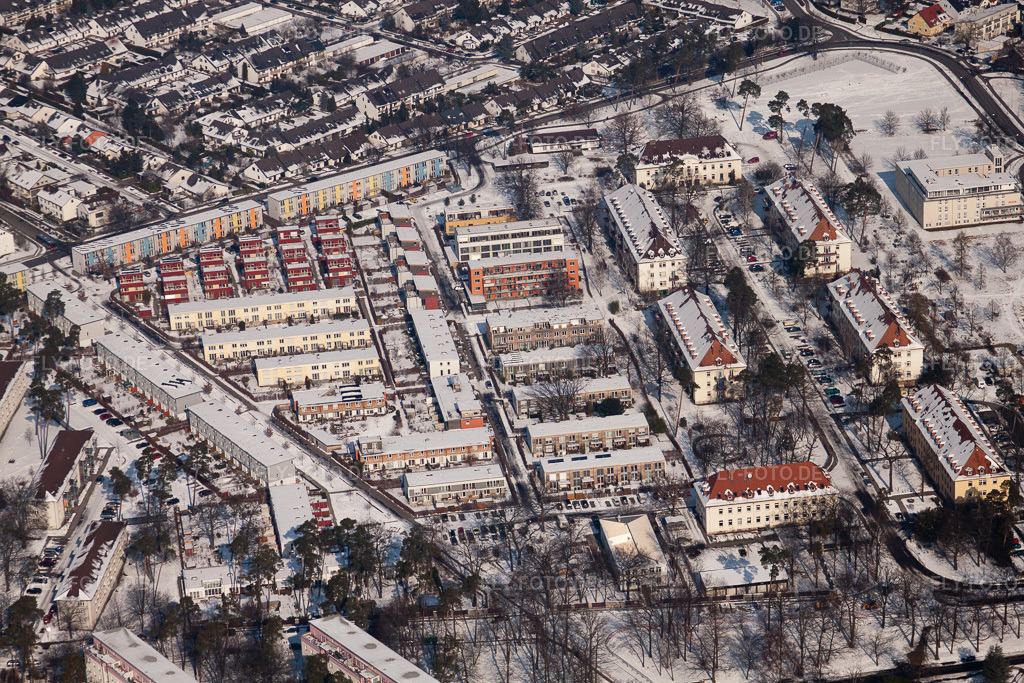 Luftbild: Weststadt im Ortsteil Nordstadt in Karlsruhe im Bundesland Baden-Württemberg in Deutschland. Foto: IMG_24228.jpg vom 16.02.2010 durch Werner Riehm/FLY-FOTO.de