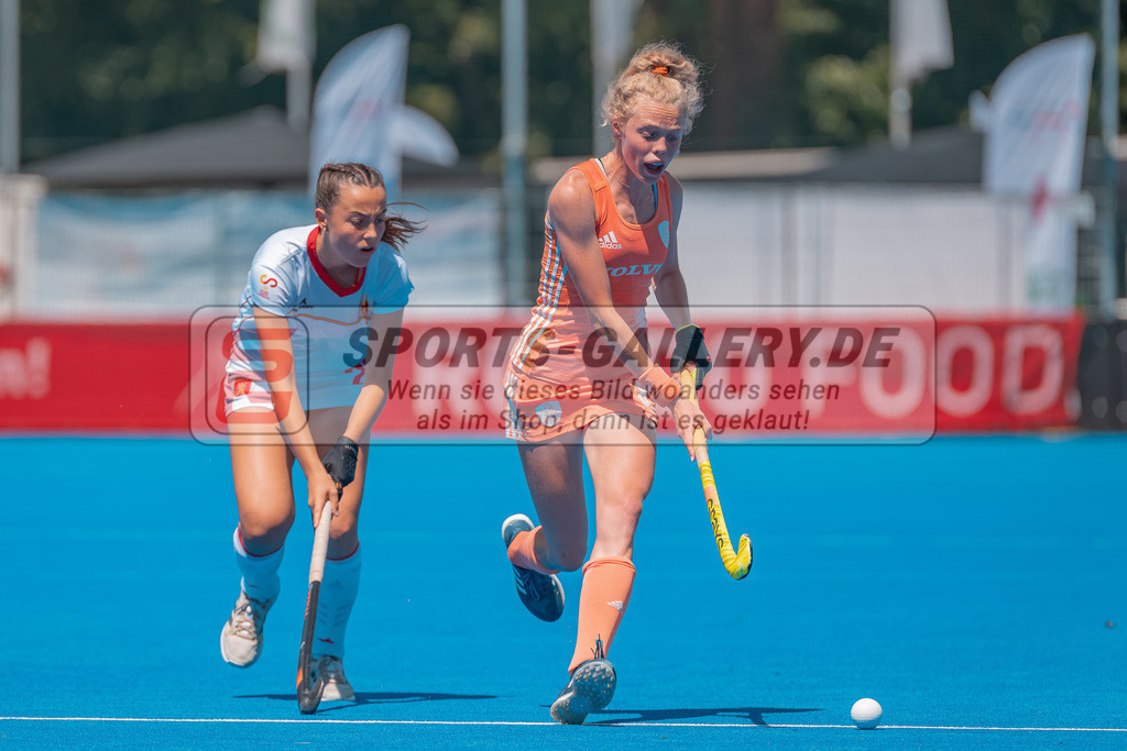 HK_20230711_101134 | Euro Hockey WU18 Spain vs Netherlands Championship Girls &amp; Boys am 11.7.2023 CHTC , Krefeld ,