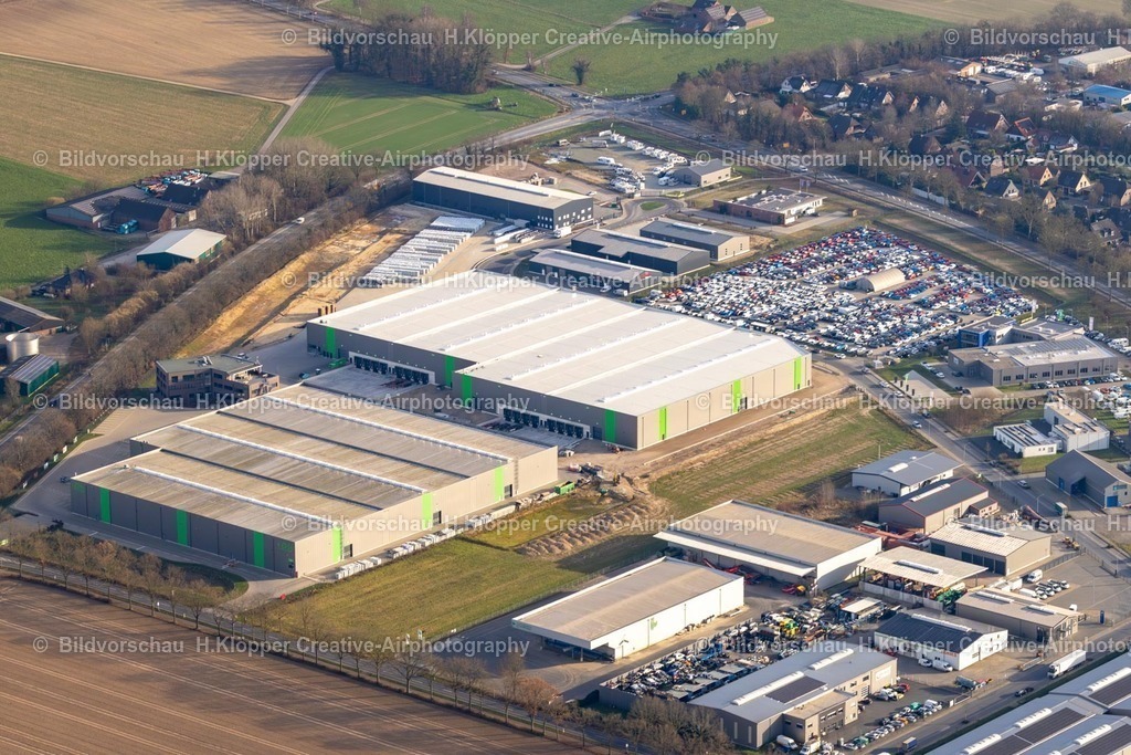 Luftbild Wachtendonk-8421 | Luftbildfotografie Erweiterungs - Neubau - Baustelle auf dem Werksgelände " DHG Vertriebs- & Consultinggesellschaft mbH " in Wachtendonk im Bundesland Nordrhein-Westfalen, Deutschland - Realisiert mit Pictrs.com