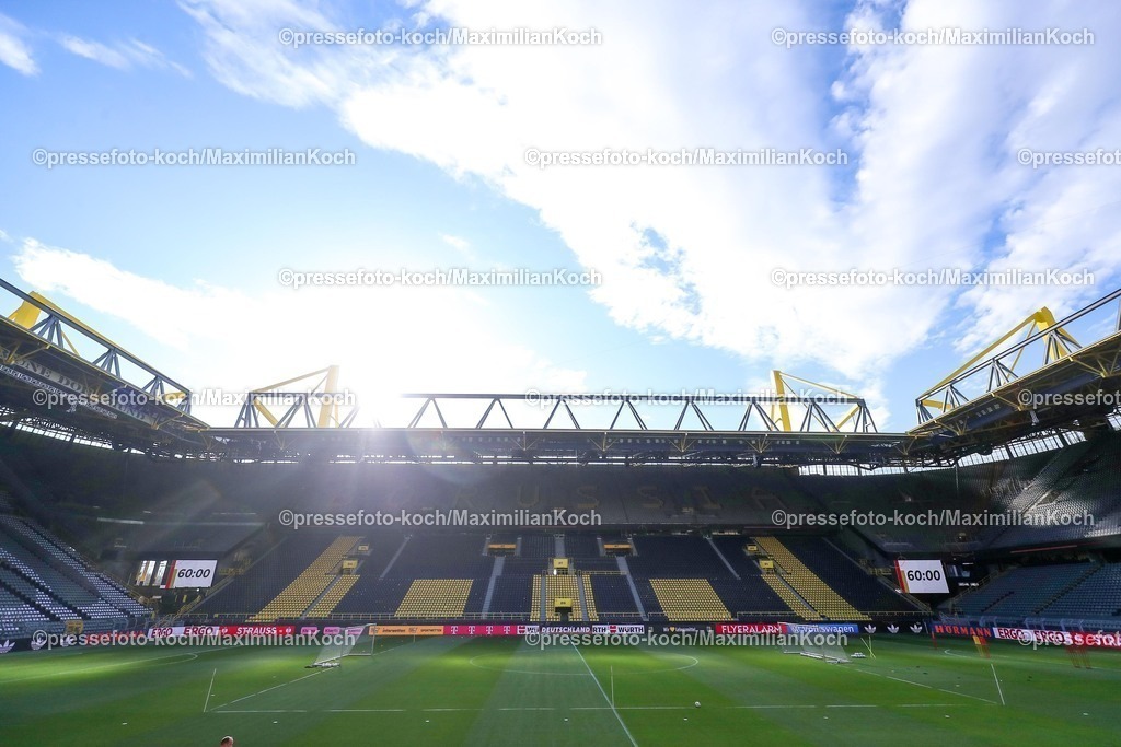 DFB22032503001 | 22.03.2025, Fußball, Innenansicht Stadion Übersichtsbild vor dem Nations League  Viertelfinale Deutschland - Italien, Signal Iduna Park, Saison 2024 2025.DFB regulations prohibit any use of photographs as image sequences and or quasi-video.