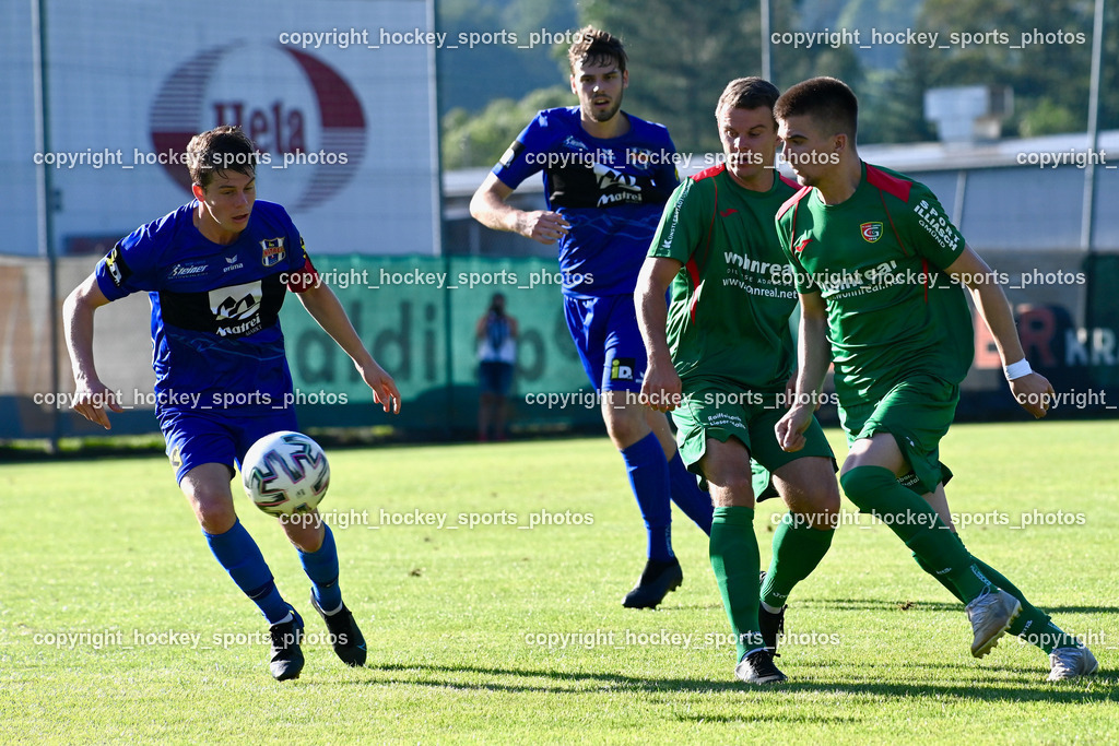 FC Gmünd vs. Union Matrei 19.8.2023 | #20 Mathias Berger, #23 Nermin Hasancevic, #12 Marvin Metzler, #8 Benjamin Cosic
