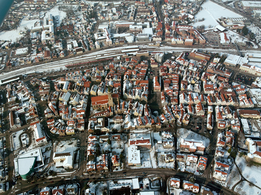 2506007 | Altstadt Schorndorf, Winteraufnahme