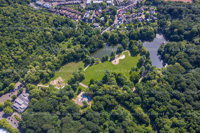 Oberhausen220501841 | Luftbild, Revierpark Vonderort, Neugestaltung und Umbau, Wasserspielplatz und Teich, Osterfeld, Oberhausen, Ruhrgebiet, Nordrhein-Westfalen, Deutschland