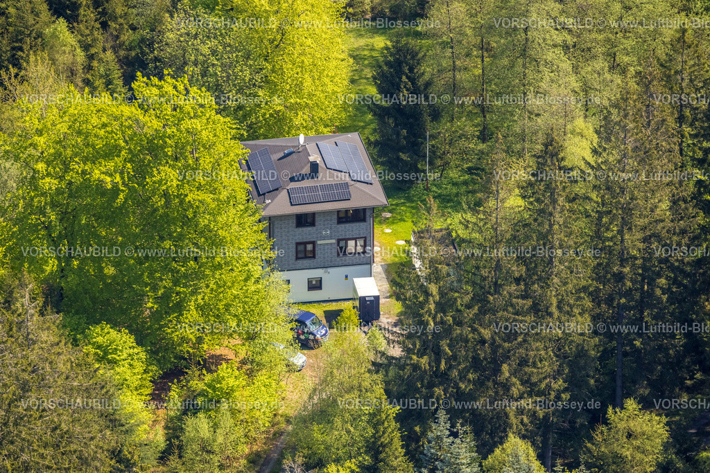 Meschede230500758 | Luftbild, Naturfreundehaus Stimmstamm, Eversberg, Meschede, Sauerland, Nordrhein-Westfalen, Deutschland