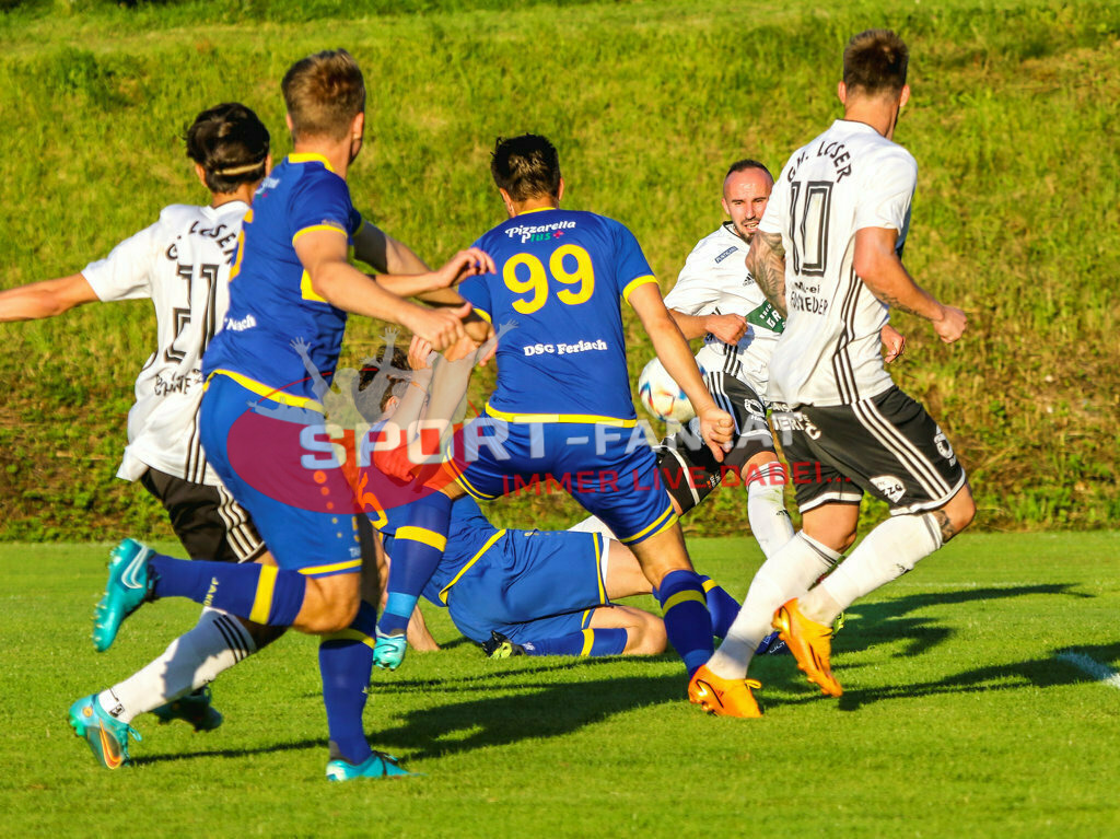 DSG Ferlach - ASKÖ St. Michael/Bleiburg Unterliga Ost 1. Runde | DSG Ferlach - ASKÖ St. Michael/Bleiburg am 29.07.2023 in Ferlach
(Sportplatz Unterbergen), Austria, (Photo by Ernst Krawagner sport-fan.at) - Realisiert mit Pictrs.com