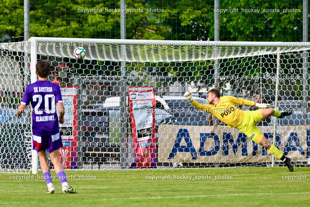 SAK vs. Austria Klagenfurt Amateure | #20 Andreas Polesnig Austria Klagenfurt Amateure, #99 Arian Rener SAK, SAK vs. Austria Klagenfurt Amateure, SAK vs. Austria Klagenfurt Amateure am 08.05.2026 in Klagenfurt (Sportpark Welzenegg), Austria, (Photo by Bernd Stefan)