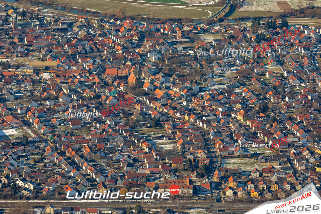Das Luftbild der Stadt Hallstadt wurde 2019 vom Flugzeug heraus erstellt (keine Drohne) Aufnahmehöhe ca.400 Meter- hohe Auflösung- beste Druck-Qualität garantiert!