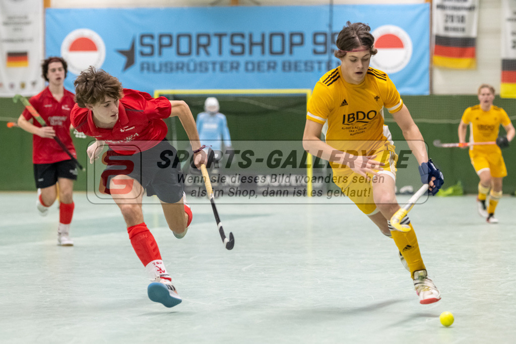 SFE_20230304_0024 | Deutsche Meisterschaft Männliche U16 Halle 2023 am 04.03.2023 in Köln (KTHC Stadion Rot-Weiss Köln Tennis and Hockey Club), Photo: Stephan Fehrmann 2022 (Sports-Gallery)