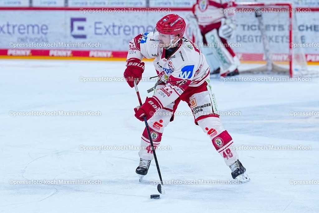 xYDRx20022601043 | 20.02.2026, xydrx, Eishockey, DEL2, Düsseldorfer EG - EV Landshut, PSD Bank Dome Düsseldorf: Wade Bergman (EV Landshut #48)   Photo: xYannisxDreimannxPressefotoKochx
