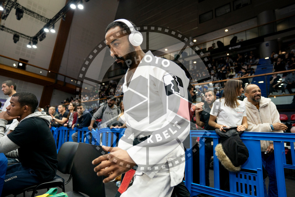 20240124PBB02650 | Fighters compete during the second day of the IBJJF European Championship in Paris, France, on January 24, 2024.