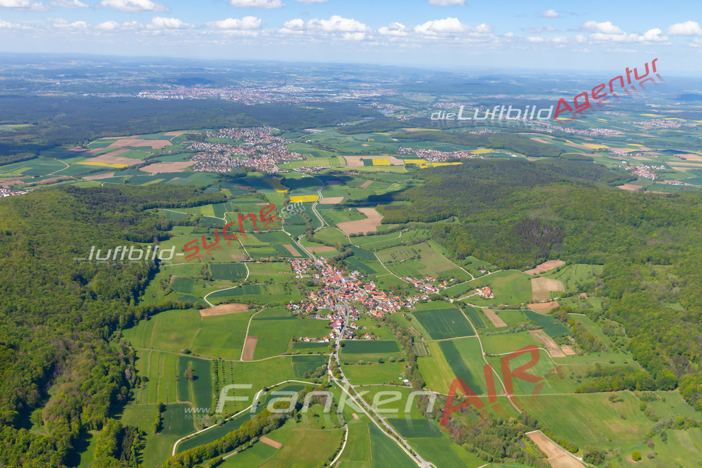 aktuelles Luftbild von Lohndorf  - Luftaufnahme wurde 2019 von https://frankenair.de mittels Flugzeug (keine Drohne) erstellt.