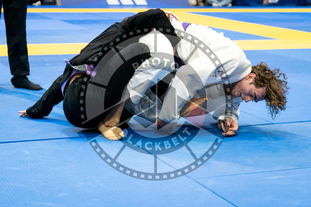 20240123PBB01116 | Fighters compete during the second day of the IBJJF European Championship in Paris, France, on January 23, 2024.