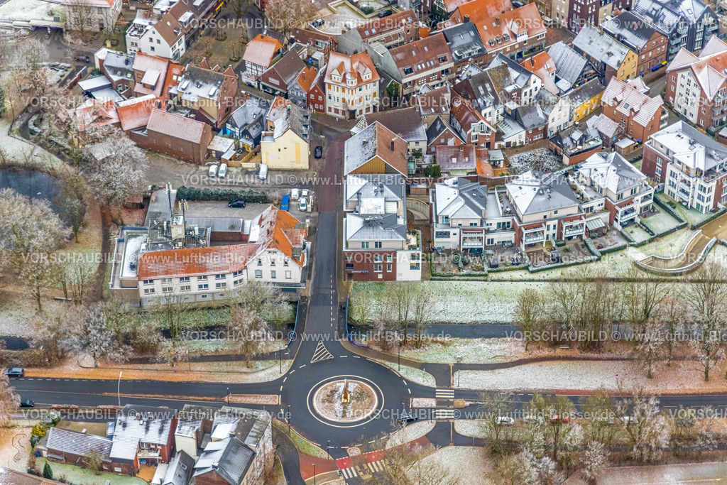 Werne221202238 | Luftbild Innenstad Werne ,Burgwall,  Werne, Ruhrgebiet, Nordrhein-Westfalen, Deutschland