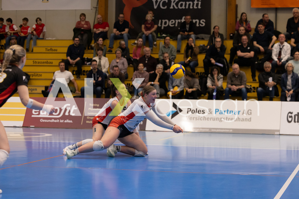 Volleyball I Frauen I Saison 2025-2026 I Volleyball NLA | Women I 1/4 Finals I VC Kanti Schaffhausen - BIWI Volleyball Franches-Montagnes I 21.02.2026 | 4 Emma Faivet (CH) (BIWI VFM) – Außenangriff - Realisiert mit Pictrs.com