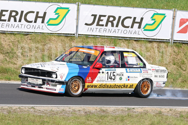FIA European Hill Climb Championship – Rechberg 2026    | FIA European Hill Climb Championship at Rechberg, held from 24 to 26 April 2026 near Tulwitz, Styria, Austria. The image shows Daniel SAILER (AUT) BMW E30 328i, smoke tyre, drift.     