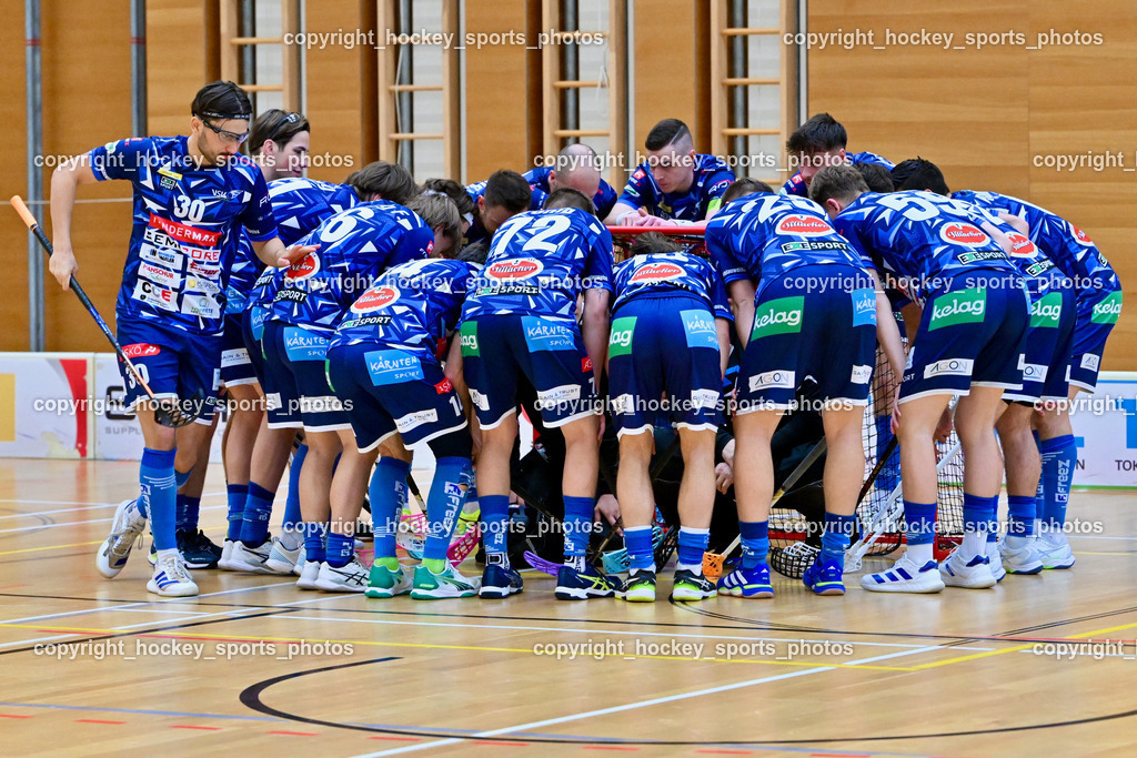 VSV Unihockye vs. KAC Floorball | VSV Unihockey Mannschaft, #30 Christoph Steiner VSV Unihockey, VSV Unihockye vs. KAC Floorball, VSV Unihockye vs. KAC Floorball am 13.04.2025 in Villach (Ballspielhalle St. Martin), Austria, (Photo by Bernd Stefan)