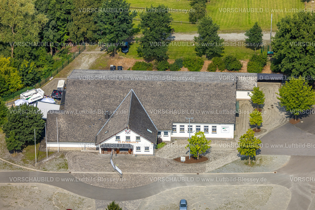 Meschede250807145 | Luftbild, Schützenhalle Reister Keller St. Pankratius, Schützenbruderschaft St. Pankratius 1920 Reiste e. V., Eslohe, Sauerland, Nordrhein-Westfalen, Deutschland
