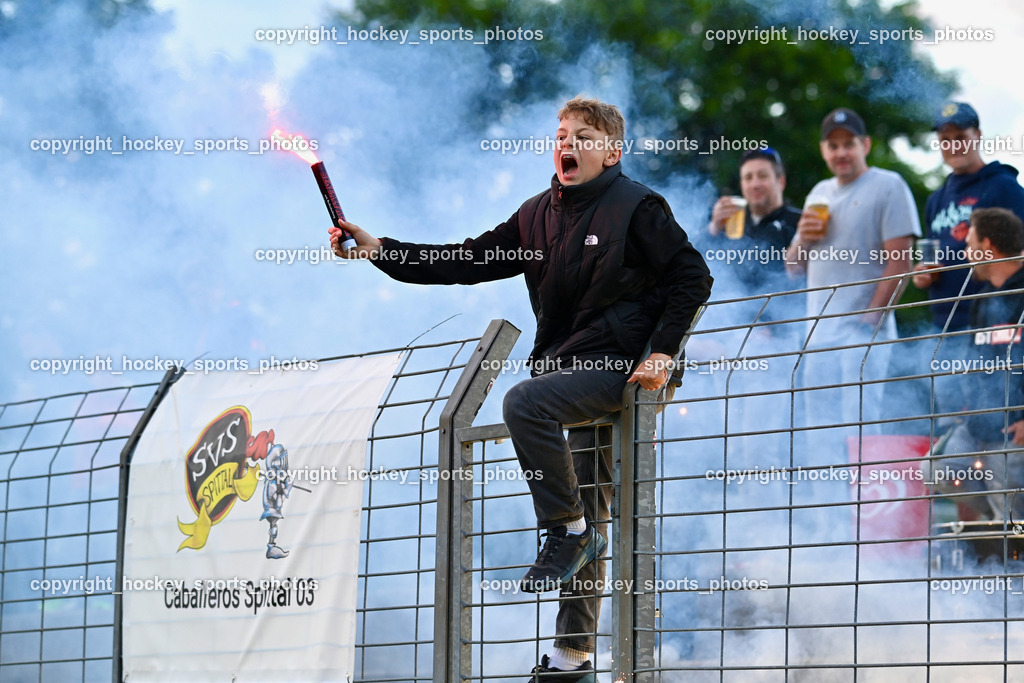 SV Spittal vs. SAK | Bengalen, SV Spittal Fans, SV Spittal vs. SAK, SV Spittal vs. SAK am 24.05.2024 in Spittal an der Drau (Goldeck Stadion), Austria, (Photo by Bernd Stefan)