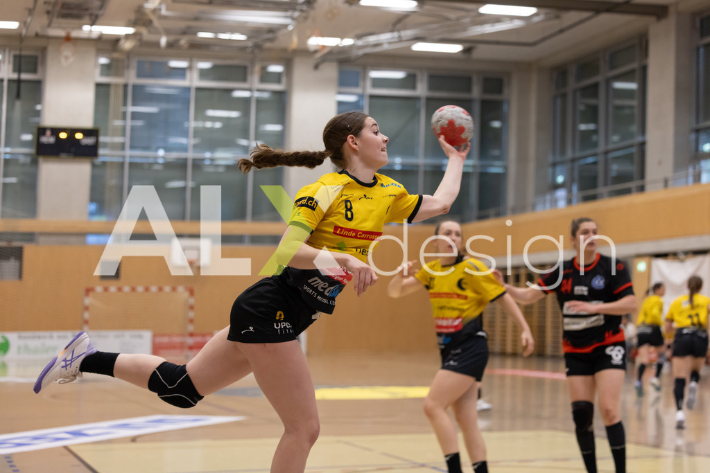 Handball I Frauen I Saison 2025-2026 I Handball Swiss Premium League 1 | Women I Round 5 I  Yellow Winterthur - GC Amicitia Zürich I 15.03.2026 | 8 Miriam Barancova (SK) (Yellow Winterthur) – Flügel rechts - Realisiert mit Pictrs.com