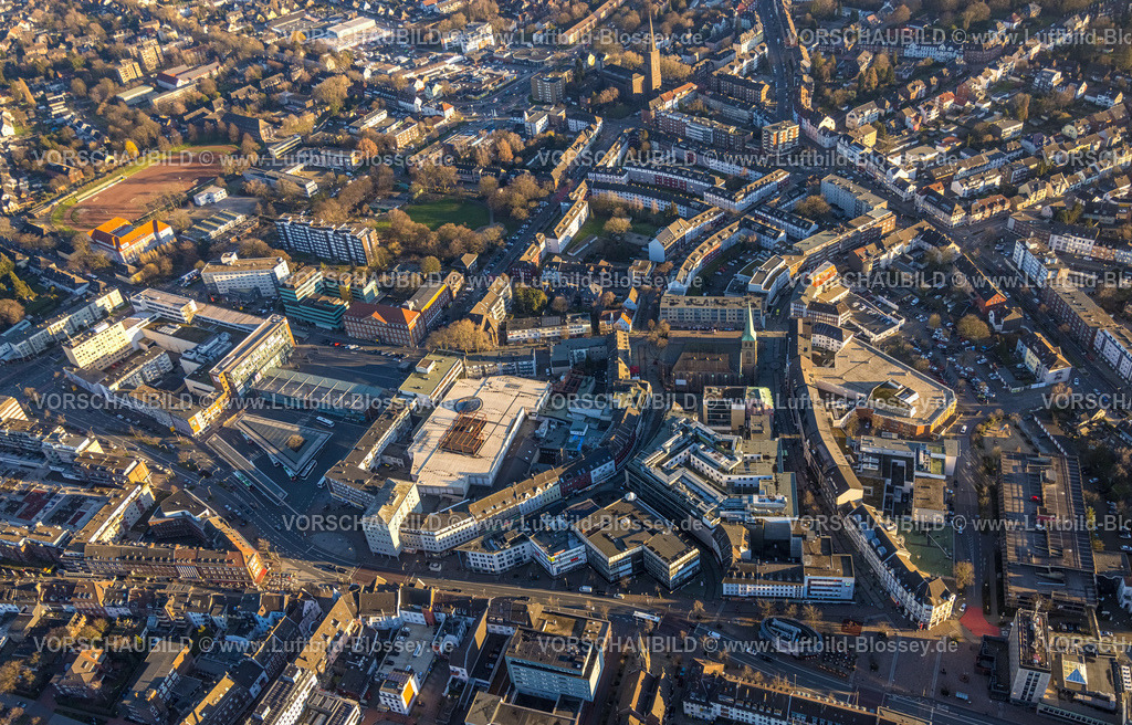 Bottrop230201858 | Luftbild, City mit Hansa-Center, Altstadt, Bottrop, Ruhrgebiet, Nordrhein-Westfalen, Deutschland
